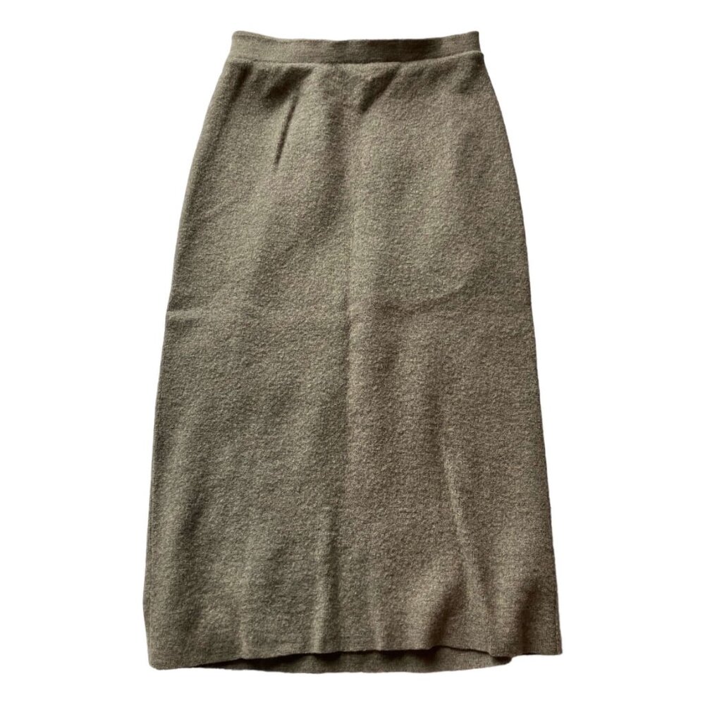 Classic Olive Maxi Skirt